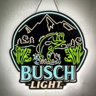 Us Stock Bass Fish Beer Led Neon Sign 14  Uv Hd Print Bar Club Decor With Dimmer
