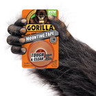 Gorilla Mounting Tape Double Sided Adhesive Roll  Strong Hold 1 In X 60 In Clear