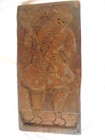 Antique Large Wood 19   Springerle Cookie Mold Hand Carved Man Or Lady   Bird