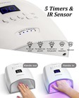 Uv Led Nail Lamp  Cordless Gel Polish Dryer For Professional Gel Manicures -    