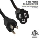 Gogreen Power 25 Ft  16 3 Heavy Duty Extension Cord - Black