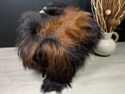 Icelandic Sheepskin Rug Pet Bed Chair Thrown Genuine Blanket Black Brown