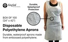 Disposable Poly Aprons  24 By 42 Inches  0 8 Mils Thi 