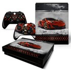 Xbox One X Console Skin Decal Sticker Sport Car   2 Controller Custom Design