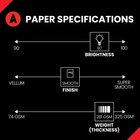 Accent Opaque 17    X 11    White Cardstock Paper  100lb  271gsm     200 Sheets  1    