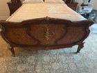 Antique Bed Wood   Bronze Accents