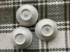 Lot Of 3 Vintage 1952 Syracuse China Gray Maroon Embassy 5  Fruit Dessert Bowls