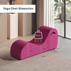Yoga Chair Chaise Lounge Yoga Sofa Curved Chair For Stretching Exercise Home Use
