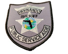 Vintage Hernando Sheriff   s Department Public Service Aide Embroider Sew-on Patch