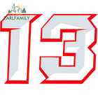Earlfamily Racing Number Reflective Magnetic Sticker 13cm 9cm Racing Bumper