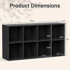 8 Cube Storage Organizer  Open Frame 2-tier Bookshelf  Organizer With Adjustable