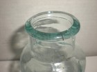 Antique Vtg Aqua Apothecary Glass Medicine Jar Bottle