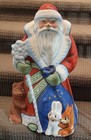 Vintage Russian Ussr Santa Store Display Papier Mache Large Christmas 
