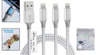 Iphone Charger 3pack 10ft Apple Mfi Certified Long Lightning Cable Fast Charging
