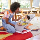 Munchkin Electric Digital Touch Display Soothing Sounds Bouncer Rocker Baby Gray