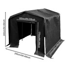Outdoor Metal Storage Shed Utility Tool Storage Shed With Metal Frame 8 8 8ft