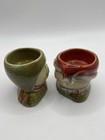 Yankee Candle Set 2 Christmas Candle Holder Child Ceramic Tealight Ski Winter