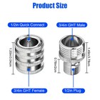 Garden Hose Quick Connect Adapter 3 4inch Ght Stainless Steel Water Hose Fitting
