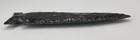 Modern Hand Knapped 8-1 2  Black Obsidian Spear Point Tool Finely Detailed