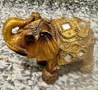 Elephant Statue Feng Shui Wealth Lucky Trunk Up Figurine Home Decor Gift Small