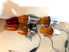 4 Vintage International Oem Signal Stat  Amber Truck Cab Marker Lights  2 Lens