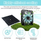 Solar Powered Fan Kit 30w Solar Panel Waterproof Dc Exhaust Fan For Chicken Coop