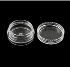 6pc Clear Small 3g Grams ml Plastic Jars For Cosmetic Sample Container Pot Cream
