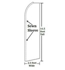 Bienvenidos Advertising Swooper Feather Flutter Flag Pole Kit Welcome Open