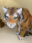 Large   Heavy 1995 Living Stone Tiger Statue Sculpture Made In Usa