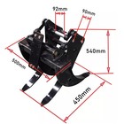 Mini Excavator Hydraulic Wood Grapple Attachment Log Grabber 0 8-1 5 Ton