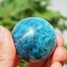 Aaa  1pc Natural Apatite Ball Quartz Polished Sphere Healing Crystal Gift 100g
