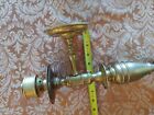 Vintage Brass Wall Candle Holder Sconce 17  Tall No Glass Chimney