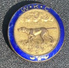 Vintage Westminster Kennel Club Wkc Logo Enamel Dog Collar Badge Medal 3 4   