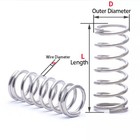 Stainless Steel Compression Springs Diameter 3mm-30mm Length 305mm Small Spring