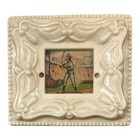 Vintage Circa 1950 s Baseball Vari-vue Lenticular Scene In Ornate Frame Early