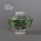 Chinese Qing Tongzhi Famille Rose Porcelain Cabbage Pattern Bowl With Lid 4 13 