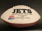 Curtis Martin Signed Ny Jets Logo Football Hof 12 Autographed Hall Of Fame Rb