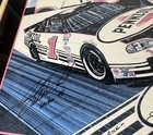 Nascar Framed Print By Sam Bass Steve Park 1998 25   x32    Signed Pennzoil