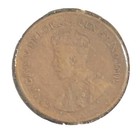 1932 Canada Small Cent One Penny Coin King George V Bust Crown Bronze 19mm Km 28