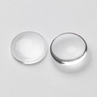 50 Pcs Clear Half Round Dome Transparent Glass Cabochons For Diy Jewelry Making