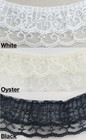 2  Ruffled Gathered Lace Two Tier Trimming - 8 Total Yards - Color Options 
