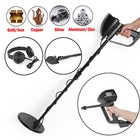 Metal Detector Hunter Waterproof Deep Sensitive With Earphone Shovel Usa