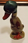 Antique Hubley Cast Iron Childs Doorstop Paperweight Mallard Duck Original Paint