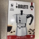 Bialetti 6 Cup Stovetop Espresso Maker Safety Valve Classic Design Moka Express