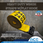 Usa Heavy Duty 4  X 40  Flatbed Truck Winch Tie Down Strap W flat Hook 5400 Lbs