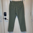 Reformation Cynthia Button Fly Sz 30 High Rise Green Wide Wale Corduroy Pants