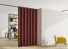 Blackout Room Divider Curtain Panel Privacy Screen Thermal Insulated Burgundy