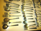 Vintage Lot Of 100 Miscellaneous  assorted Silverware---all Are Forks   Spoons