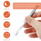  4 Pcs Stamp Catch Tool Collector Tweezer Collecting Tools Folder Miss Tweezers