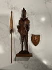 Vintage Hand Carved Wooden Statue Figurine Figure